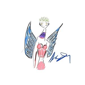 Sinta Margot digital handmade sketch from my book of illustrations on amazon .